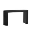 Okak Modern Entryway Table with Curved Legs, Vertical Stripe Console Table with Thick Tabletop, Narrow Console Table for Living Room, Entrance - 4 of 4