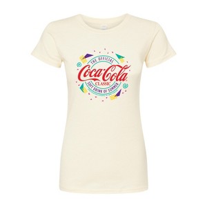 Women's - Coca-Cola - 90's Retro Original Logo Fitted Graphic T-Shirt - 1 of 3