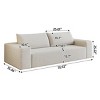 71" Modern Upholstered Corduroy Sofa with Deep Seat, Comfortable Lounge Couch for Living Room, Bedroom, or Small Apartments-The Pop Home - 4 of 4