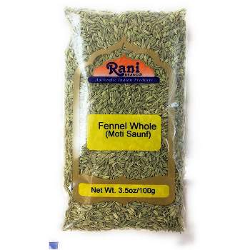 Fennel Seeds (Saunf Sabut) - 3.5oz (100g) - Rani Brand Authentic Indian Products