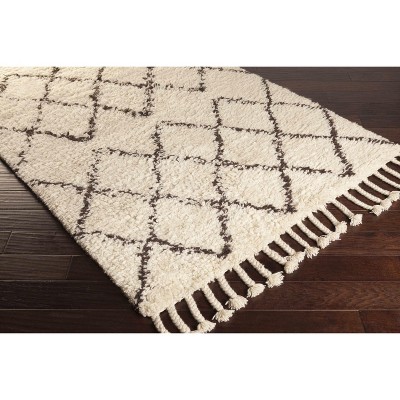 Hauteloom Catoosa Wool Living Room, Bedroom Area Rug - Bohemian/Global - Plush Pile
