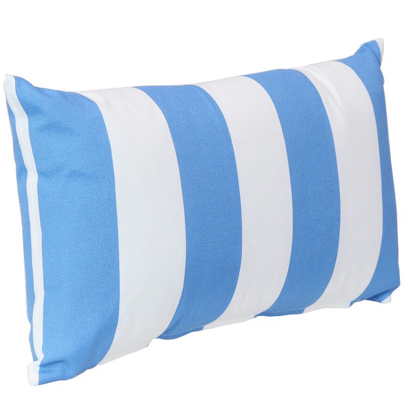 Sunnydaze Indoor/Outdoor Weather-Resistant Polyester Lumbar Decorative Pillow with Zipper Closure - 2pk, 5 of 9