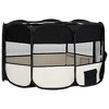 VidaXL Foldable Dog Playpen with Carrying Bag Black 57.1 in.x57.1 in.x24 in. - 4 of 4