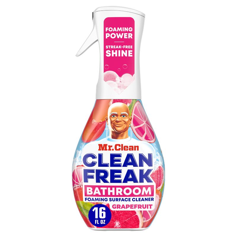 Mr. Clean Grapefruit Freak Bathroom Foaming Surface Cleaner - 16 fl oz, 1 of 15