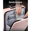 LUGGEX Luggage Sets 2 Pieces, Expandable 20 Inch Carry On Luggage and 28 Inch Checked Suitcase with Front Opening, Set of 2 (20/28) , Pink - 2 of 4