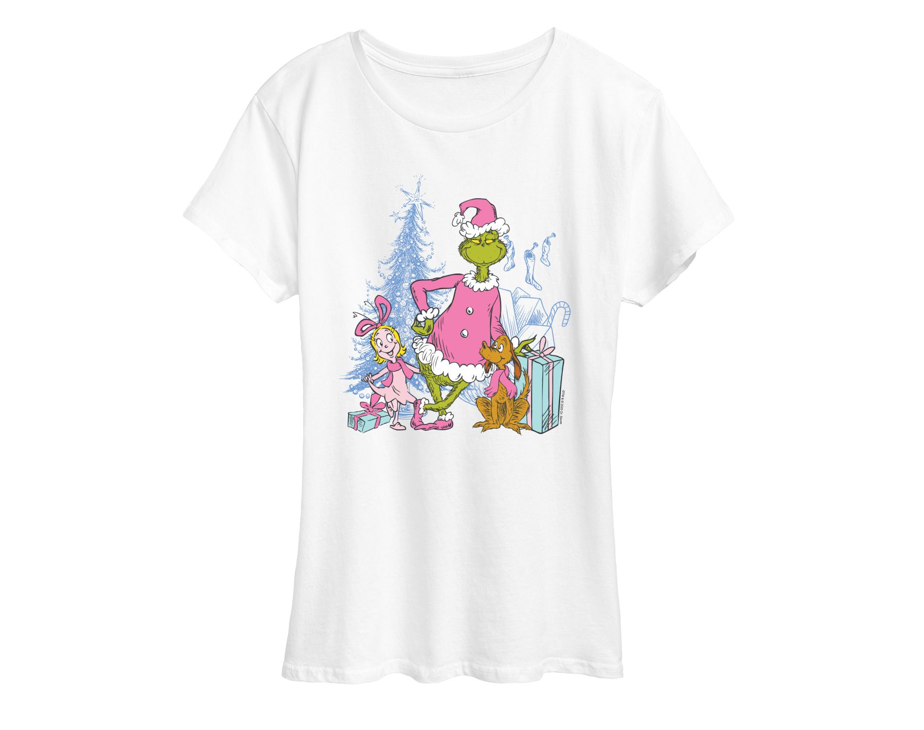 Women's - The Grinch - Grinch Max and Cindy Lou Short Sleeve Graphic T-Shirt