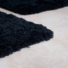 Hastings Home 3-Piece Super Plush Nonslip Bath Mat Rug Set - Black - 3 of 4