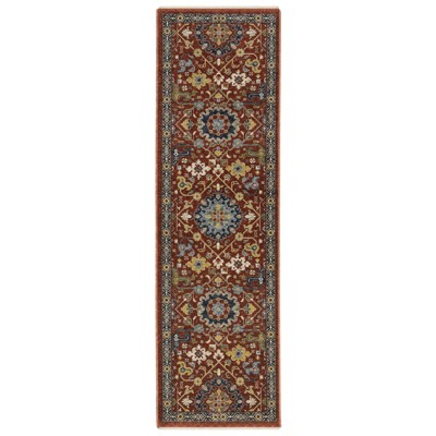 Oriental Weavers Aberdeen 006R1 Red/ Multi Indoor Area Rug - 2'3" x 7'6"