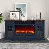 Festivo Farmhouse 73" TV Stand for TVs up to 80" with Fireplace - 3 of 4