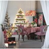 Tramull Set of 6 Glass Christmas Ball Ornaments, 3.9" Glitter Hanging Decor for Holiday Tree & Party Decorations - 2 of 4