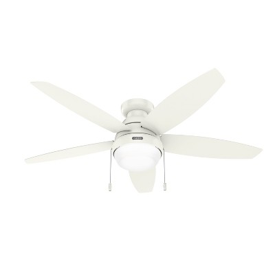 52" Lilliana Low Profile Ceiling Fan with Light Kit and Pull Chain (Includes LED Light Bulb) - Hunter Fan