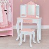 Fantasy Fields Gisele Polka Dot Kids Vanity Table & Stool with LED - 3 of 4