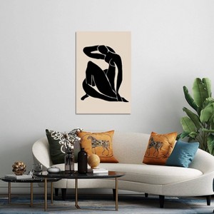 iCanvas Black Woman Pose by Nikki Canvas Print Wall Art - 1 of 3