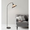 Cal Lighting BO-3122FL-BZ 60W Downbridge Adjustable Metal Floor Lamp with Mica Shade - 4 of 4