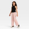 Girls' Pull-On Wide Leg Cargo Pants - Cat & Jack™ - 3 of 3