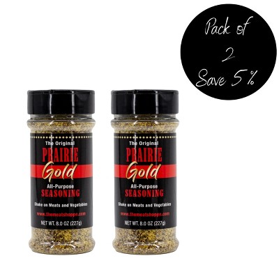 The Meat Shoppe 8 oz Original Prairie Gold Seasoning Gluten Free - Pack of 2