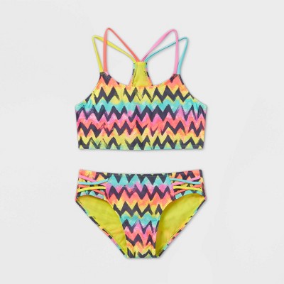 girls rainbow bikini