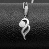 Infinity Necklace for Women Sterling Silver Pendant Clear Cz Ginger Lyne Collection - 2 of 4