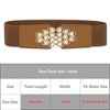 INSPIRE CHIC Women's Fashion Rhinestone Wide Elastic Thick Stretch Belts 1 Pc - 4 of 4