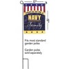 Dicksons Proud To Be A Navy Family 13 x 18 Polyester Garden Flag - 2 of 2