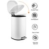 8 Gallon (30L) Stainless Steel Step-On Trash Can with Quiet Soft-Close Lid, Fingerprint-Resistant Rust-Proof Garbage Bin with Secure Bag Ring - 2 of 4