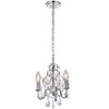 Elegant Lighting Kaede Collection Pendant D9.5 H12.2 Lt:3 Chrome Finish - image 2 of 4