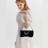 Multi-Ways Moon Purse 90s Y2k Crossbody Crescent Handbag Double Straps Satchel Shoulder bag - 2 of 4