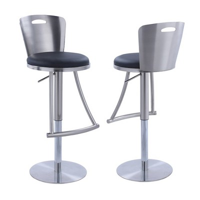 Chintaly Imports,Metal-Back Adjustable Height Stool