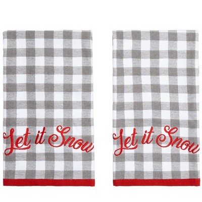 Let It Snow Set of 2 Hand Towels