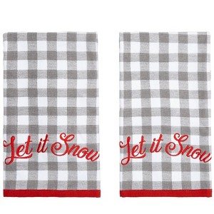 Let It Snow Set of 2 Hand Towels - 1 of 2