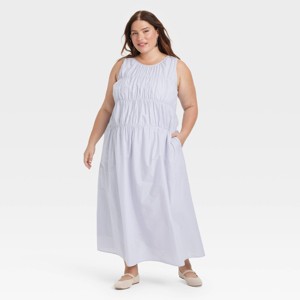 Women's Ruched Maxi A-Line Dress - Universal Thread™ - 1 of 3