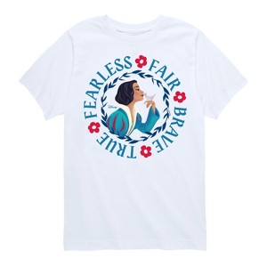 Boys' - Snow White - Fearless Fair Brave True Short Sleeve Graphic T-Shirt - 1 of 4