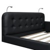 NicBex Queen Upholstered Bed Frame with Diamond Tufted Headboard,Platform Bed Frame with 2 Reading Lights,No Box Spring Needed,Easy Assembly - 4 of 4