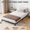 homfan Bed Frame with Under Bed Storage, Heavy Duty Mattress Foundation, Easy Assembly, No Box Spring Needed - 4 of 4