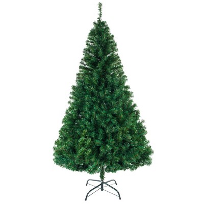 8FT Christmas Tree with 1138 Branches, Full Realistic Artificial Christmas Tree for Holiday Decorations with Dense Tips and Durable Metal Stand