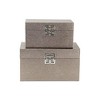Cheung's Galena Set of 2 Double Happiness Shagreen Boxes Rose Gold - 3 of 4