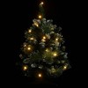 vidaXL Artificial Pre-lit Christmas Tree with Stands Green 2 ft PVC - 4 of 4