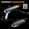 Tooenjoy Folding Car Door Step Vehicle Pedal Ladder for Roof Access, Universal Fit, Aluminum, Weight Capacity 400 LBS - 3 of 4