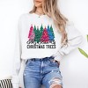 Simply Sage Market Women's My Kind Of Christmas Trees Long Sleeve Garment Dyed Tee - 2 of 4