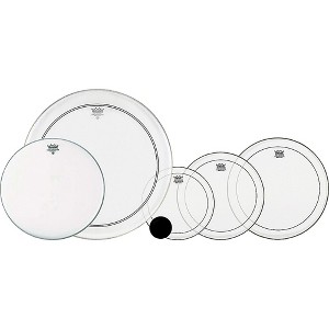 Remo 4-Piece Clear Pinstripe Fusion Pro Pack With Free 14" Coated Ambassador Snare Drum Head - 1 of 1