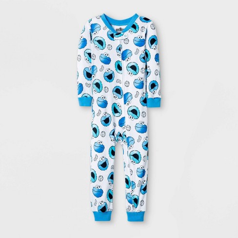 rand is meer dan Door Boys' Cookie Monster Snug Fit Union Suit - White : Target