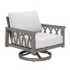 Cesicia 28.9'' x 33.7'' x28.7'' in Modern Gray Aluminum Rotating single Armchair For Living Room&Balcony - 2 of 4