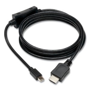 Tripp Lite Mini DisplayPort/Thunderbolt to HDMI Cable Adapter, 6 ft, Black - 1 of 2