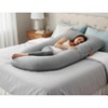 LISM Pregnancy Pillows for Sleeping,Full Body Maternity Pillow with Removable - 2 of 4