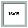PosterPalooza | Square Refined Blue Picture Frame - UV Acrylic, Foam Board Backing, Hanging Hardware - 2 of 4