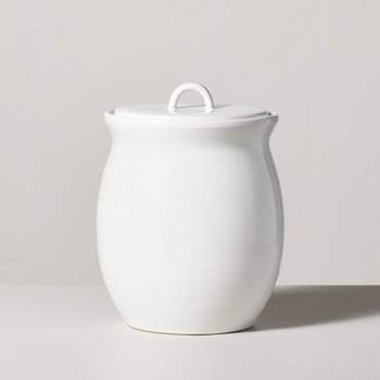 Flared Brim Stoneware Canister Vintage Cream - Hearth & Hand™ with Magnolia