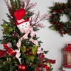 Northlight Plush Snowmen in Hats Christmas Ornaments - 12.5" - Set of 3 - 4 of 4