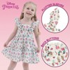 Disney Princess Little Girls Square Neck Ruffle Dress White Princesses 5 - 4 of 4