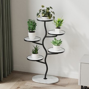 Plant Stand Indoor 5 Tier Plant Stands For 5 Plants Corner Plant Stand Tiered Plant Stands Interleaved Branch Design Tall Planter Holder Shelf - 1 of 4