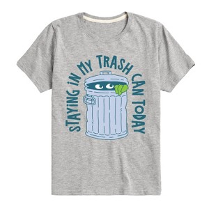 Boys' - Sesame Street - Staying In My Can Short Sleeve Graphic T-Shirt - 1 of 4